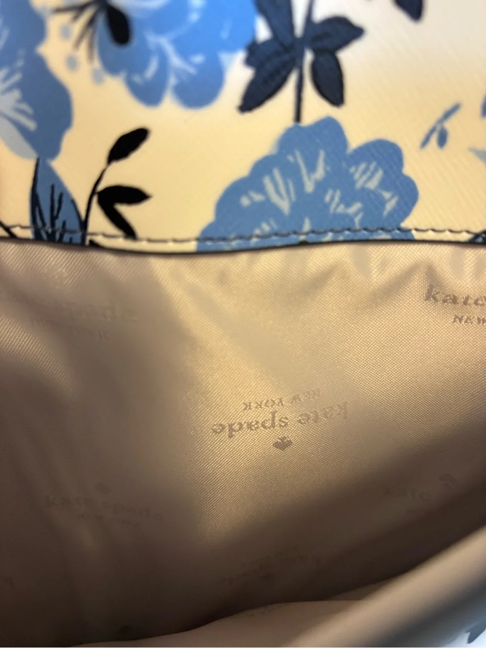 kate spade Madison Peacock 15” Floral Laptop Sleeve in Blue Multi Style KH775